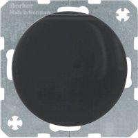 Gniazdo Schuko z pokrywą, samozaciski, czarny, połysk, R.1/R.3 | 47512045 Hager