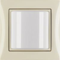 Sygnalizator świetlny z ramką, system przywoławczy, kremowy połysk, B.Kwadrat/S.1 | 52038982 Hager