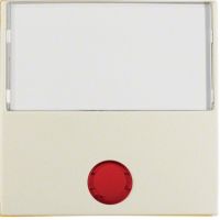 Klawisz z 5 dołączonymi soczewkami i dużym polem opisowym do łącznika 1-klawiszowego, krem, połysk | 5316968992 Hager