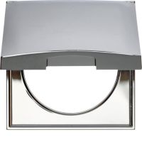 Ramka pojedyncza, z pokrywą, chrom, połysk, Integro | 918282518 Hager
