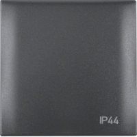 Ramka z pokrywą z nadrukiem "IP44", antracyt, mat, Integro Flow | 918282595 Hager