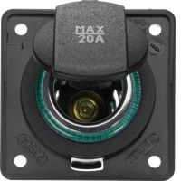 Gniazdo zasilające 24V, samochodowe, antracyt, mat mechanizm, Integro Flow | 945702505 Hager