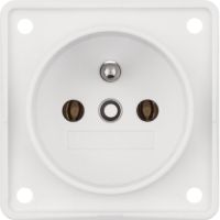 Gniazdo z/u, biały, mat, Integro Flow | 961852502 Hager