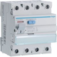 Wyłącznik różnicowo-prądowy 3P+N 63A 100mA 6kA A S, RCCB | CNA463J Hager
