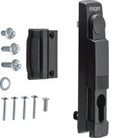 Zamek uchwyt uchylny do półbębenka 40mm, plombowany, Univers | FZ535 Hager