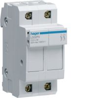 Modułowa podstawa bezpiecznikowa do systemów PV 2P 10x38mm 32A 1000VDC | L502PV Hager