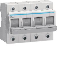 Modułowy rozłącznik bezpiecznikowy poziomy D02 4P 63A 400VAC 110/220VDC | L74M Hager