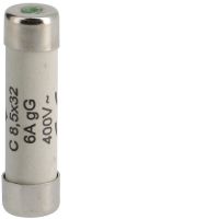 Wkładka bezpiecznikowa cylindryczna C 8,5x32mm gG 6A 400VAC | L8532C06 Hager