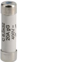 Wkładka bezpiecznikowa cylindryczna C 8,5x32mm gG 20A 400VAC | L8532C20 Hager