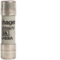 Wkładka bezpiecznikowa cylindryczna CH-10 10x38mm gPV 8A 1000VDC | LF308PV Hager