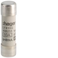 Wkładka bezpiecznikowa cylindryczna CH-14 14x51mm gG 10A 500VAC | LF410G Hager