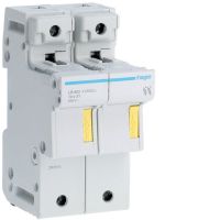 Modułowa podstawa bezpiecznikowa 2P wkł.bezp.cyl.L51 14x51mm 50A 690VAC | LR602 Hager