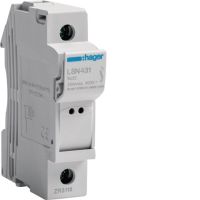 Modułowa podstawa bezpiecz. z lampką 1P wkł.bezp.cyl.L32 8X32mm 25A 400VAC | LSN431 Hager