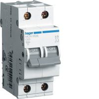 Wyłącznik nadprądowy 6kA 2P C 63A MCB | MCN263E Hager