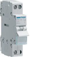 Modułowy przełącznik instalacyjny I-0-II punkt wspólny od dołu 1P 32A 230VAC | SFB132 Hager