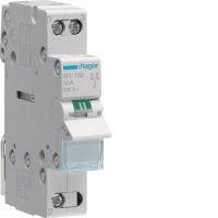 Modułowy przełącznik instalacyjny I-II punkt wspólny od dołu 1P 32A 230VAC | SFL132 Hager