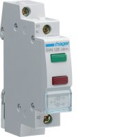 Lampka sygnalizacyjna LED zielona+czerwona 230VAC | SVN126 Hager