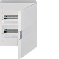 Rozdzielnica n/t 2x18M IP40, drzwi białe, Vega | VB218PB Hager