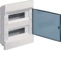 Rozdzielnica 2x12M p/t, IP40, drzwi transparentne, Cosmos | VR212TP Hager