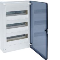 Rozdzielnica modułowa natynkowa 3x12 IP40, drzwi transparentne, Golf | VS312TD Hager