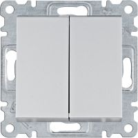Łącznik schodowy podwójny, srebrny, Lumina | WL0052 Hager