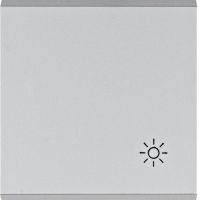 Klawisz z symbolem „Światło”, srebrny, Lumina | WL6022 Hager
