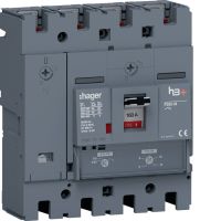 Wyłącznik mocy h3+ P250 4P 160A 50kA TM, MCCB | HMT161DR Hager