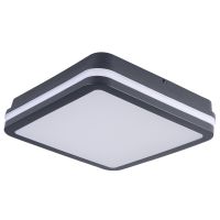 Plafon LED z czujnikiem ruchu BENO 24-30W 2690-2880lm 3000K/3500K/4000K CCT zm. barwy światła kwadra | 38780 Kanlux