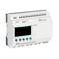 Przekaźnik programowalny 16 wejść 10 wyjść, 24V DC z wyświetlaczem, Zelio Logic | SR3B261BD Schneider Electric