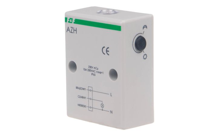 Automat zmierzchowy AZH 230V/10A z wewnętrznym czujnikiem światłoczułym | AZH F&F