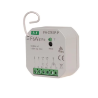 Sterownik radiowy rolet 230V do puszki montażowej ?60 85-265V AC/DC, multifunkcyjny, do montażu podt | FW-STR1P-P F&F