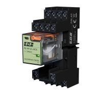 Przekaźnik interfejsowy 4P, zasilanie 24 V DC, 5A, 1S z gniazdem GN-4P | GPK-4P-24DC F&F