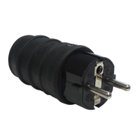 Wtyczka gumowa z uziemieniem GRIP W/US 16A IP44 kolor czarny | 4863 Kanlux