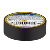 Samoprzylepna taśma izolacyjna IT-1/10-B 19mm 10m kolor czarny | 1257 Kanlux