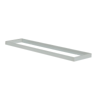 Ramka natynkowa do paneli ADTR 12030 SR dł. 120cm szer. 30cm wys.4,5cm kolor srebrny złożona | 27612 Kanlux