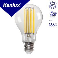 Lampa LEDBulb XLED A70 18W (149W) 2450lm 4000K NW E27 filament standardowa przeźroczysta | 29649 Kanlux