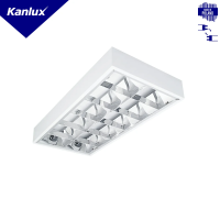Oprawa rastrowa do T8 LED NOTUS 4LED 218 NT prostokątny 2 x max 18W kolor biały 7 lat Gwar. | 22674 Kanlux