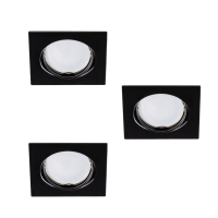 Lampa TRIBIS II L B PAR16 LED 3000K WW GU10 kwadratowy czarny | 23853 Kanlux