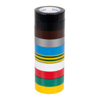 Samoprzylepna taśma izolacyjna IT-2/10/16MM-MIX 10m PVC 10 sztuk mix kolorów | 1293 Kanlux