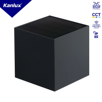 Oprawa solarna LED REKA SOLAR15 6W-L-GR 18650 3000/4000/6500K max 600lm IP65 grafitowy | 28997 Kanlux