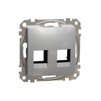 Płytka centralna AMP MOL kat. 5e/6 UTP, srebrne aluminium, Sedna Design & Elements | SDD113444C Schneider Electric