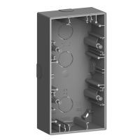 Adapter natynkowy 2-krotny, Merten, D-Life, antracytowy | MTN4024-6534 Schneider Electric