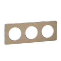 Ramka potrójna (biała), bronze, Odace Touch | S52P806L Schneider Electric