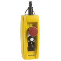 Kaseta sterownicza wisząca XAC-2 przyciski standardowe i 1 awaryjny NC/NO | XACB3201 Schneider Electric