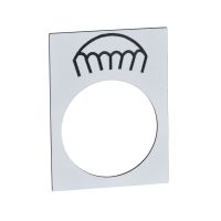 Etykieta wymiary 30x40 mm, biały, slow Harmony XAC | ZB2BY4933 Schneider Electric