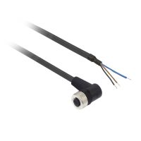 Złącze wtykowe żeńskie M12 KŹT.NPN LED DŁ.2M 3PIN | XZCP1440L2 TMSS France