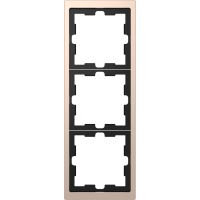 Ramka Merten D-Life  3-krotna, szampan metalik | MTN4030-6551 Schneider Electric
