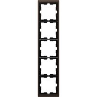 Ramka Merten D-Life  pięciokrotna, mocca metalik | MTN4050-6552 Schneider Electric