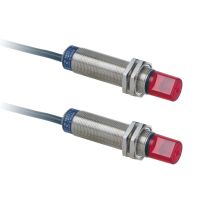Czujnik fotoelektryczny OsiSense XU XU2 wiązka przechodząca 90° Sn 15m 12..24VDC przewód 2m | XU2N18PP341W Schneider Electric