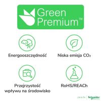 Główka przełącznika Harmony XB4 z kluczem fi22 2 stałe położenia | ZB4BG2F046 Schneider Electric
